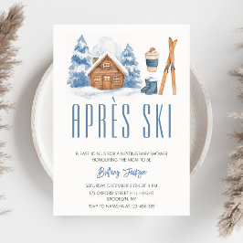 Apres Ski Winter Nested Baby Shower Inbjudningar