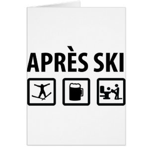 apres skidar hälsningskort