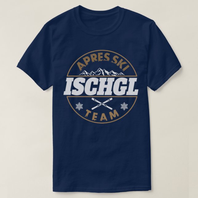 Apres skidteam Ischgl vintertid julfest T Shirt (Design framsida)
