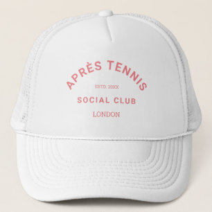 Après Tennis Social Club Anpassad Rosa Vapen Keps