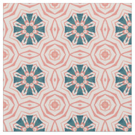 Apricot abstract floral tyg