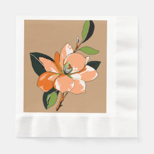 Apricot Azalea på Tan Pappersservett