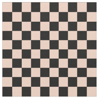 Apricot & Black Checkerboard Tyg