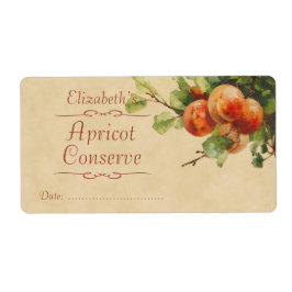 Apricot Canning label Fraktsedel