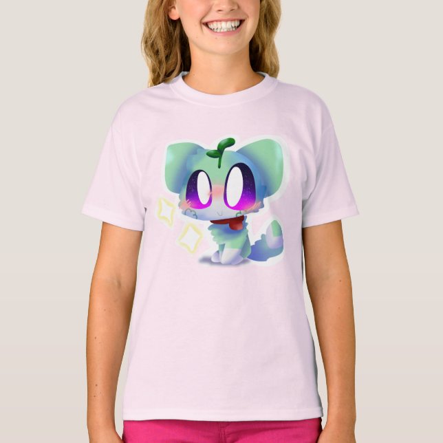Apricot Cat T-shirt (Framsida)