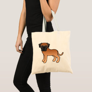 Apricot Coat Engelsk Mastiff Serietecknad Hund Tygkasse