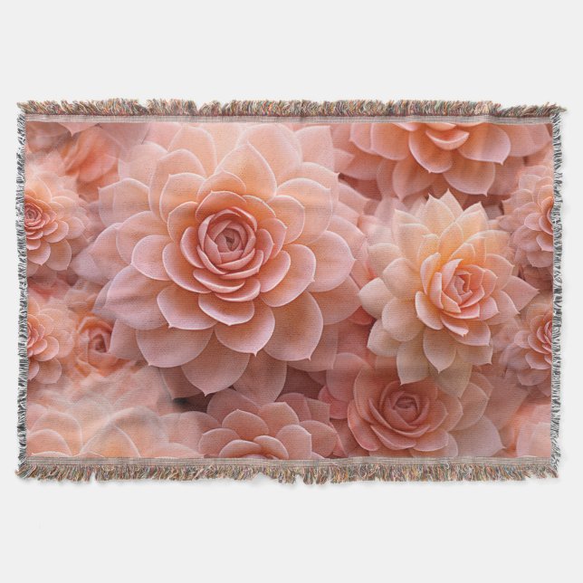 Apricot Crush Färg år 2024 Filt (Framsidan)