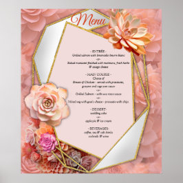 Apricot Crush Succulent Färg för 2024 Poster