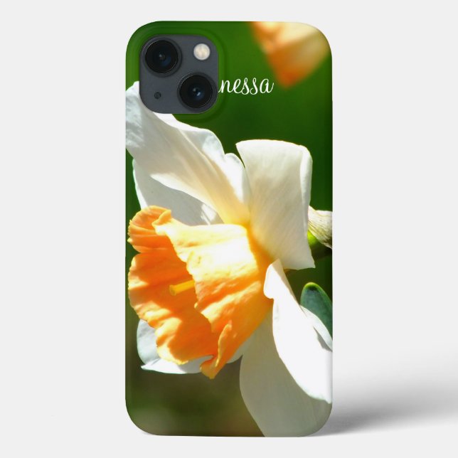 Apricot Daffodil iPad Case *Personlig* (Baksida)