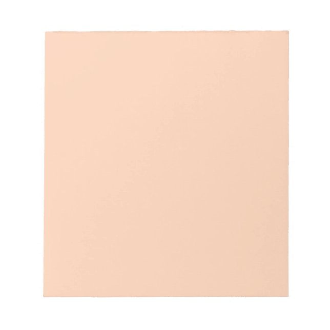 Apricot Färg Background Anteckningsblock (Framsida)