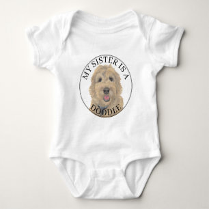 Apricot Golden Doodle Hund Big Sister T Shirt