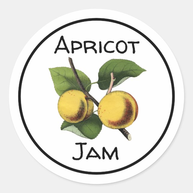 Apricot Jam Etikett (Framsida)