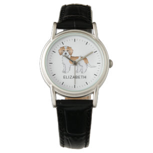 Apricot Parti-färgad Mini Goldendoodle Hund Armbandsur