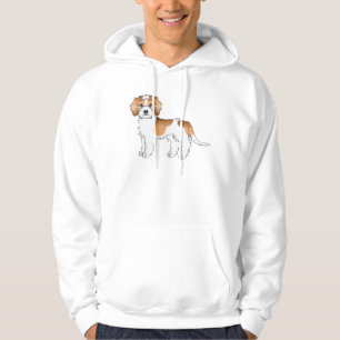 Apricot Parti-färgad Mini Goldendoodle Hund Hoodie