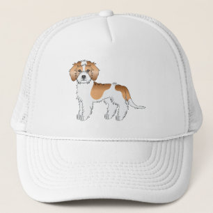 Apricot Parti-färgad Mini Goldendoodle Hund Keps