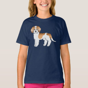 Apricot Parti-färgad Mini Goldendoodle Hund T Shirt