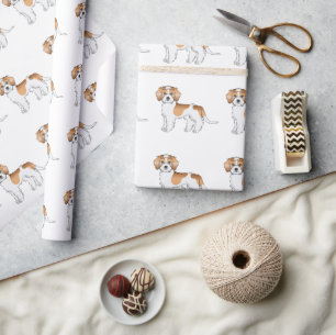 Apricot Parti-färgad Mini Goldendoodle Hundmönster Presentpapper