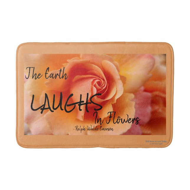 Apricot Peach Ro Flower Close Photo Badrumsmatta (Framsidan)