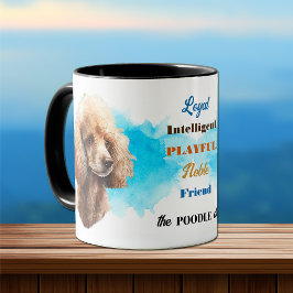 Apricot Pudel Hund Loyal Friend Mugg