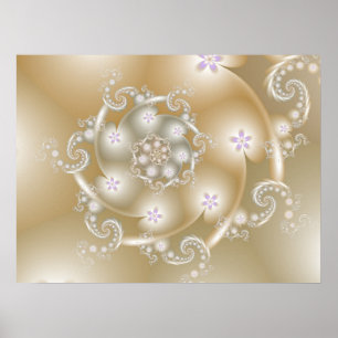 Apricot Ro Spiral Poster