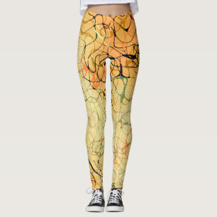 Apricot Swirl Leggings