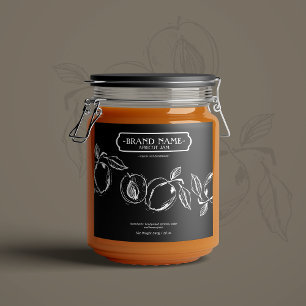 Apricot Sylt Burk etikett Förpackningsdesign