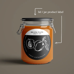 Apricot Sylt Burk etikett Förpackningsdesign