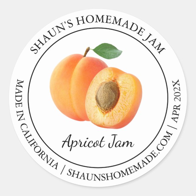 Apricot Sylt Modern etikett (Framsida)