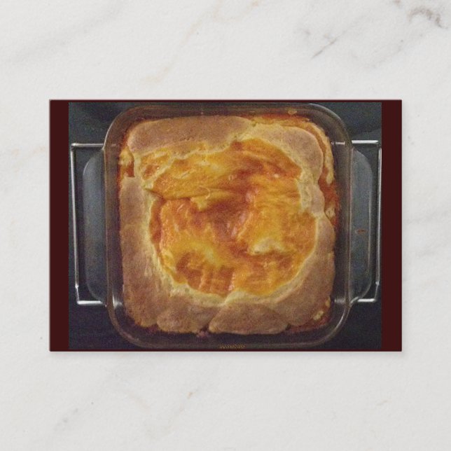 Apricot Sylt Pound Cake Affärskort Visitkort (Framsida)