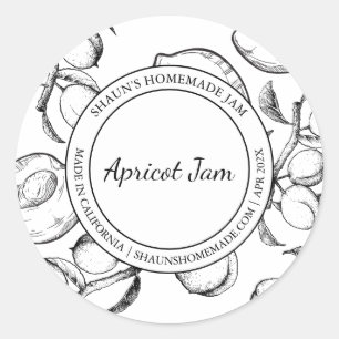 Apricot Sylt Sketch Modern etikett