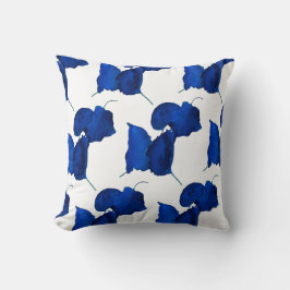 Apricot Träd Blue Lövs Cushion Dekorativ kudde