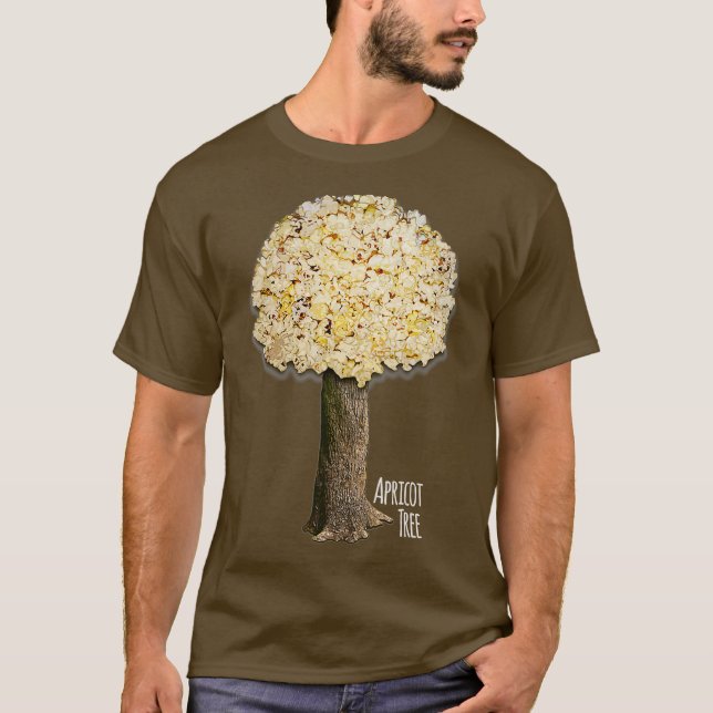 Apricot Träd Funny Clever Popcorn Popping LDS T Shirt (Framsida)