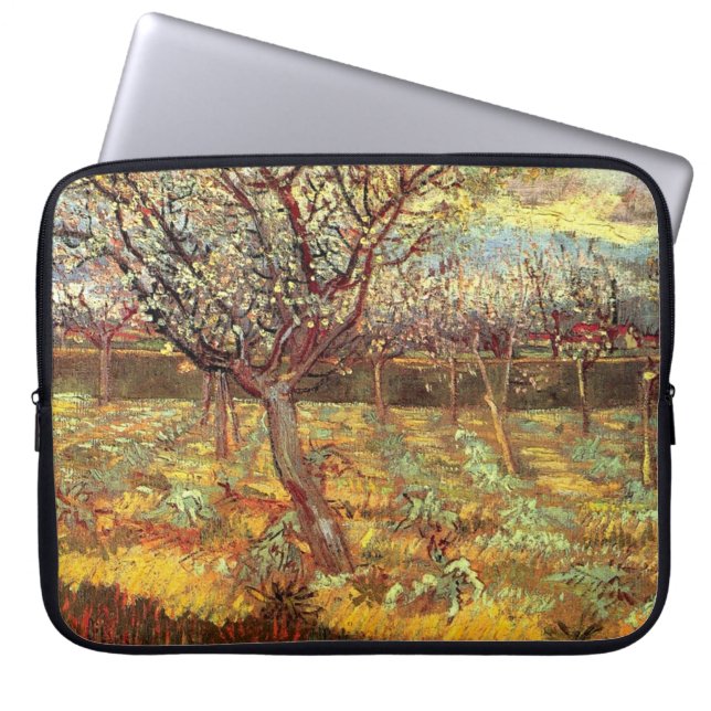 Apricot Träd i Blommar av Van Gogh Laptop Sleeve (Framsidan)