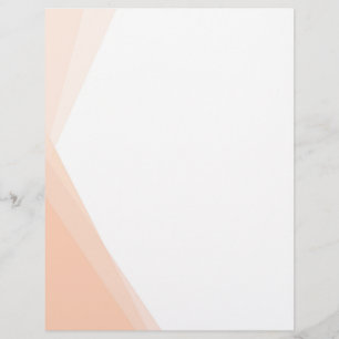 Apricot White Färg Blank Template Anpassningsbar E Brevhuvud