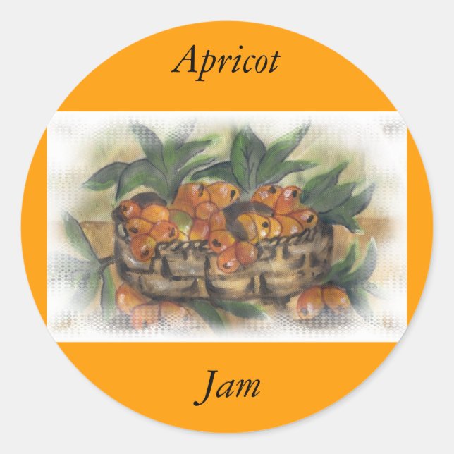 APRICOTS RUNT KLISTERMÄRKE (Framsida)