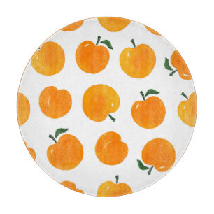 Apricots Watercolor White Background Vintage