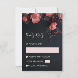 Aprikos 3D Rosor Bröllop OSA Kort