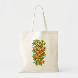 Aprikos botanisk illustration tygkasse