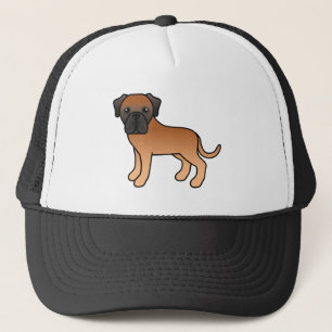 Aprikos Engelsk Mastiff Söt Tecknad Hund Keps