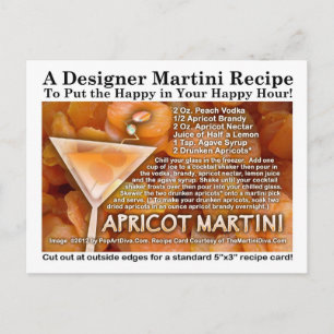 Aprikos Martini Recept Postkort Vykort