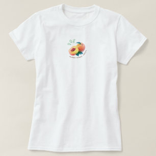 Aprikos söt färsk frukt estetisk sommar t shirt