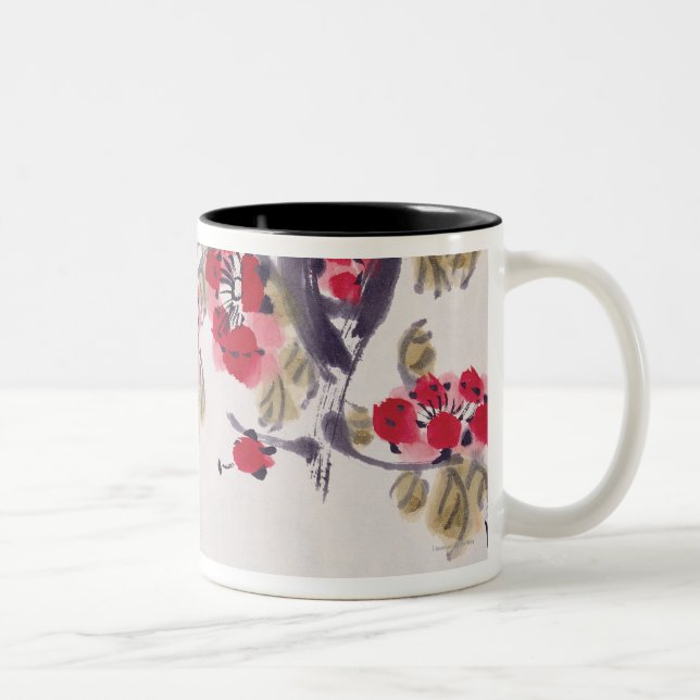 Aprikosblommar Två-Tonad Mugg (Höger)