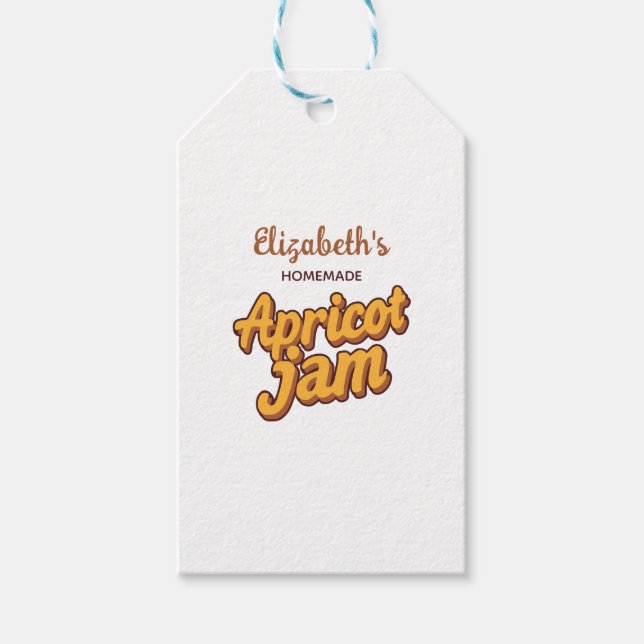 Aprikosmarmelad Presentetikett (Framsidan)