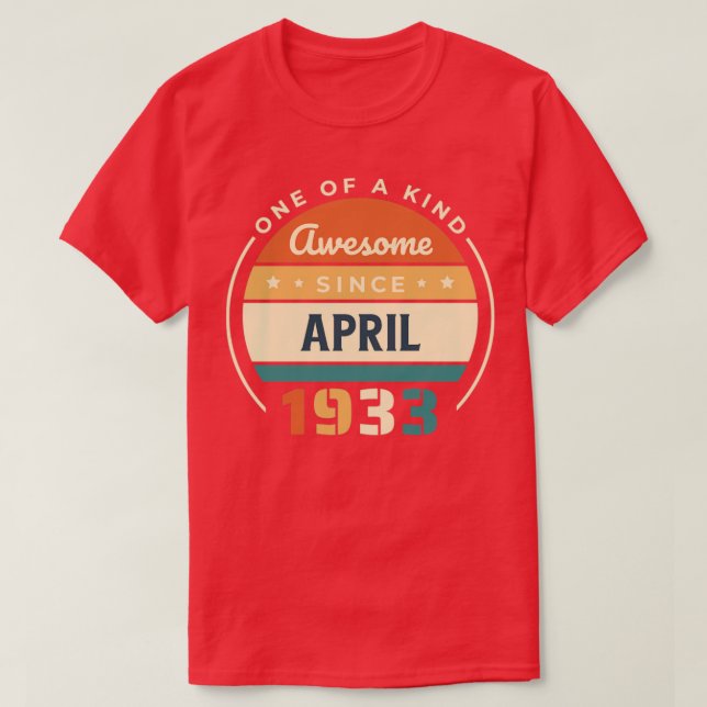 April 1933 t shirt (Design framsida)