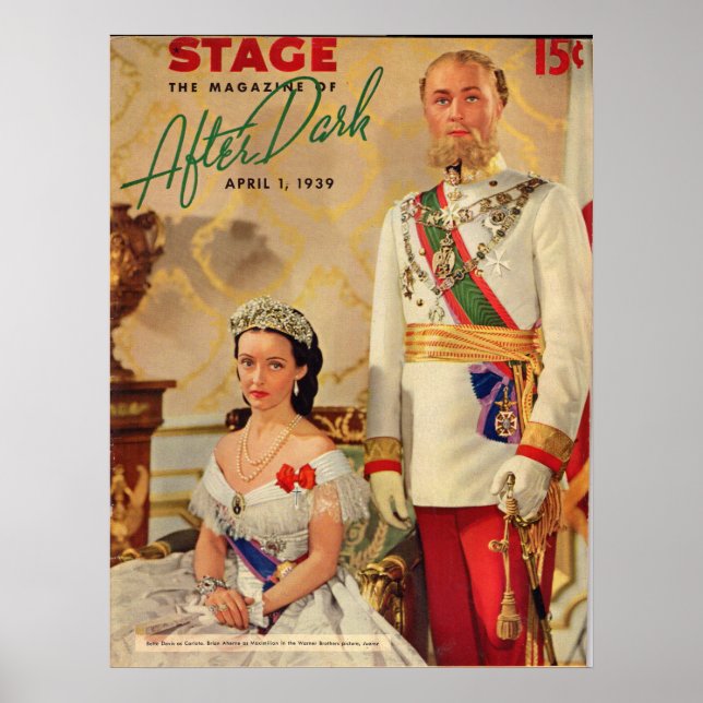 April 1939 Stage Magazine-hölje Poster (Framsidan)