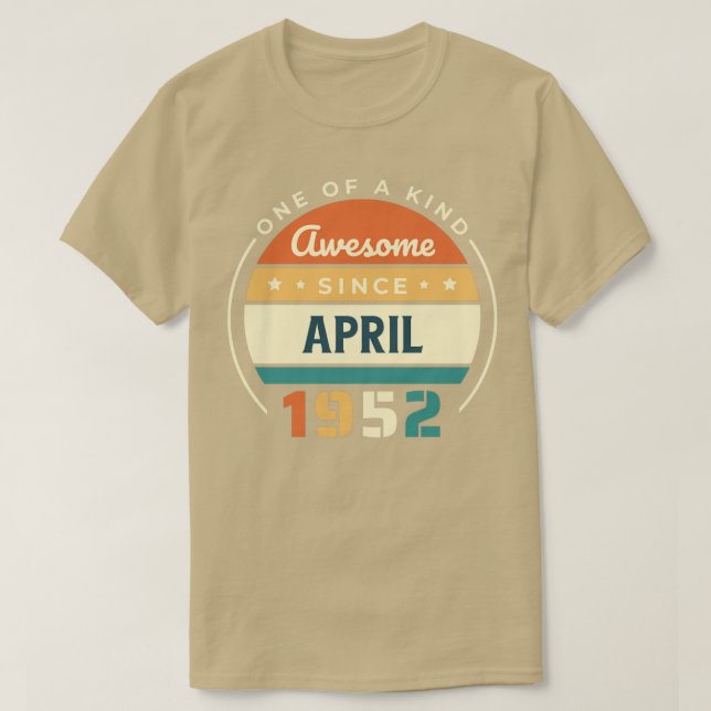 April 1952 t shirt (Design framsida)