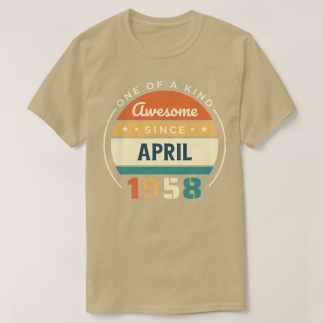 April 1958 t shirt (Design framsida)