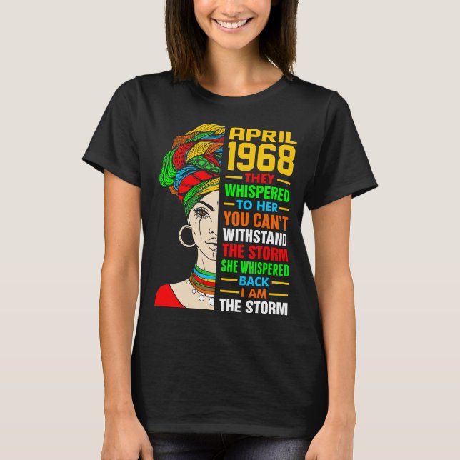 April 1968 The Storm Tshirt T Shirt (Framsida)