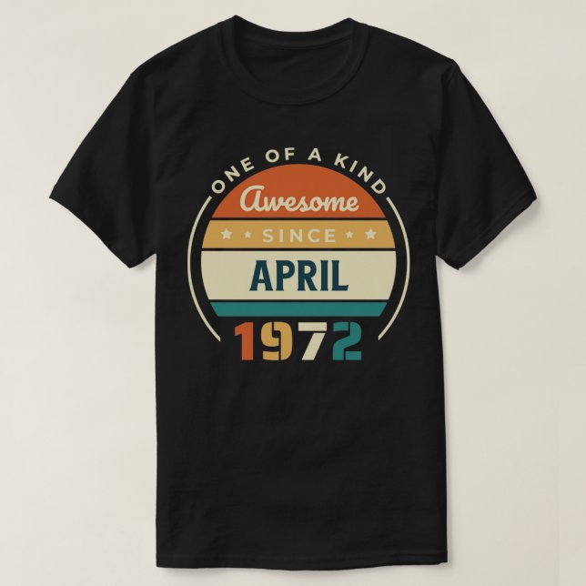 April 1972 t shirt (Design framsida)