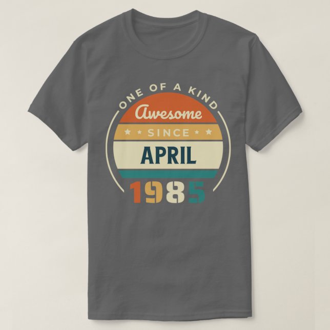 April 1985 t shirt (Design framsida)